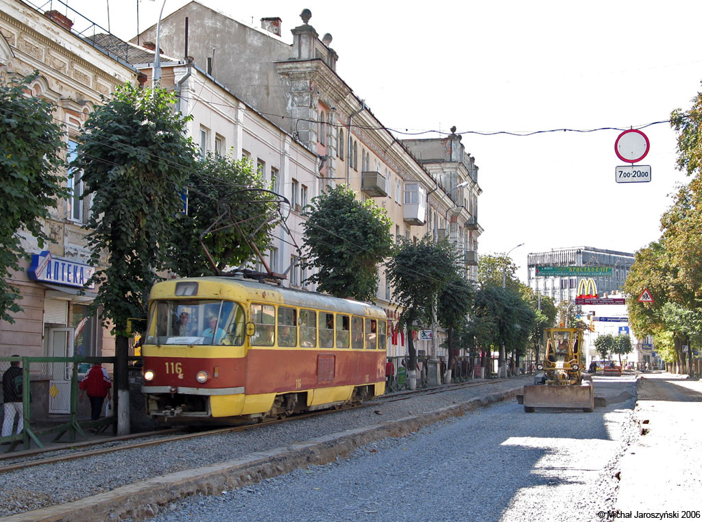 Винница, Tatra T4SU № 116; Винница — Реконструкция трамвайных путей на улице Соборной
