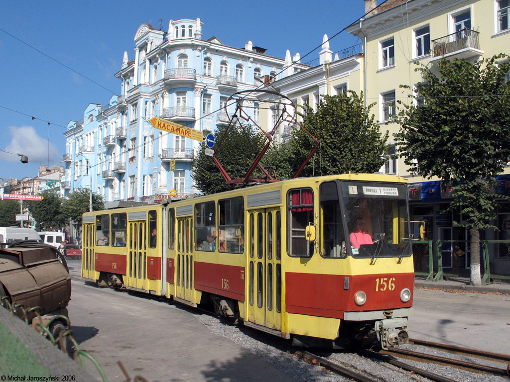 Винница, Tatra KT4SU № 156; Винница — Реконструкция трамвайных путей на улице Соборной