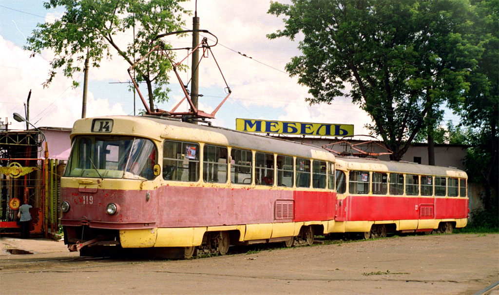 Тверь, Tatra T3SU № 119; Тверь — Тверской трамвай в начале 2000-х гг. (2002 — 2006 гг.)