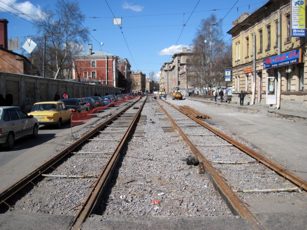 St Petersburg — Track repairs