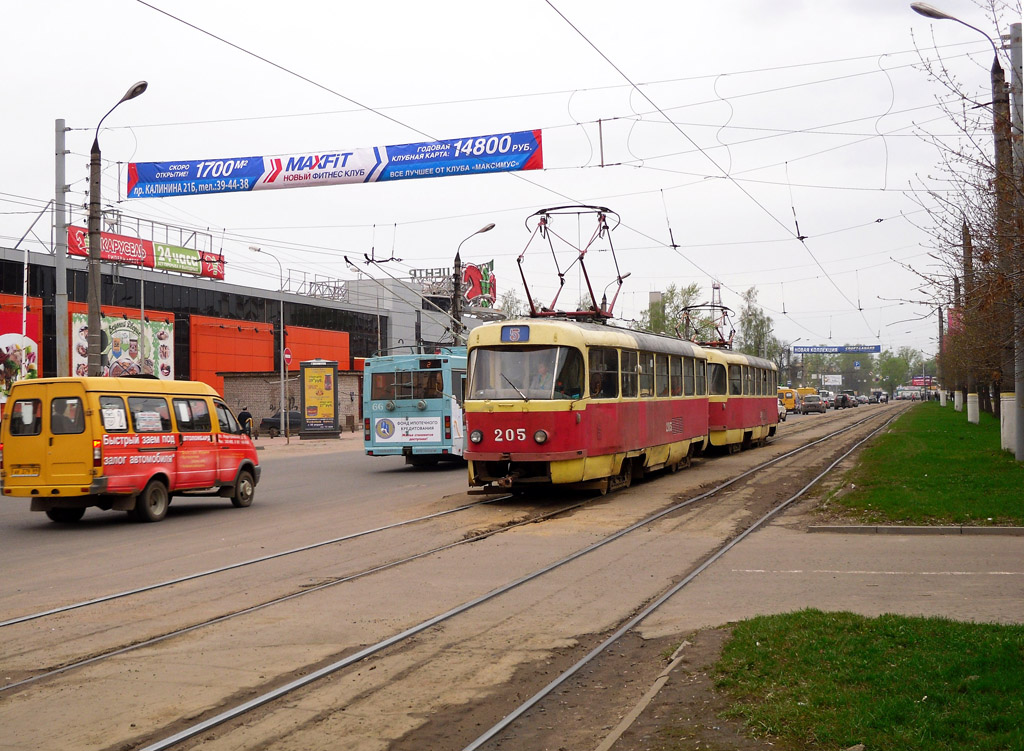 Tver, Tatra T3SU № 205; Tver — Streetcar lines: Moskovsky District