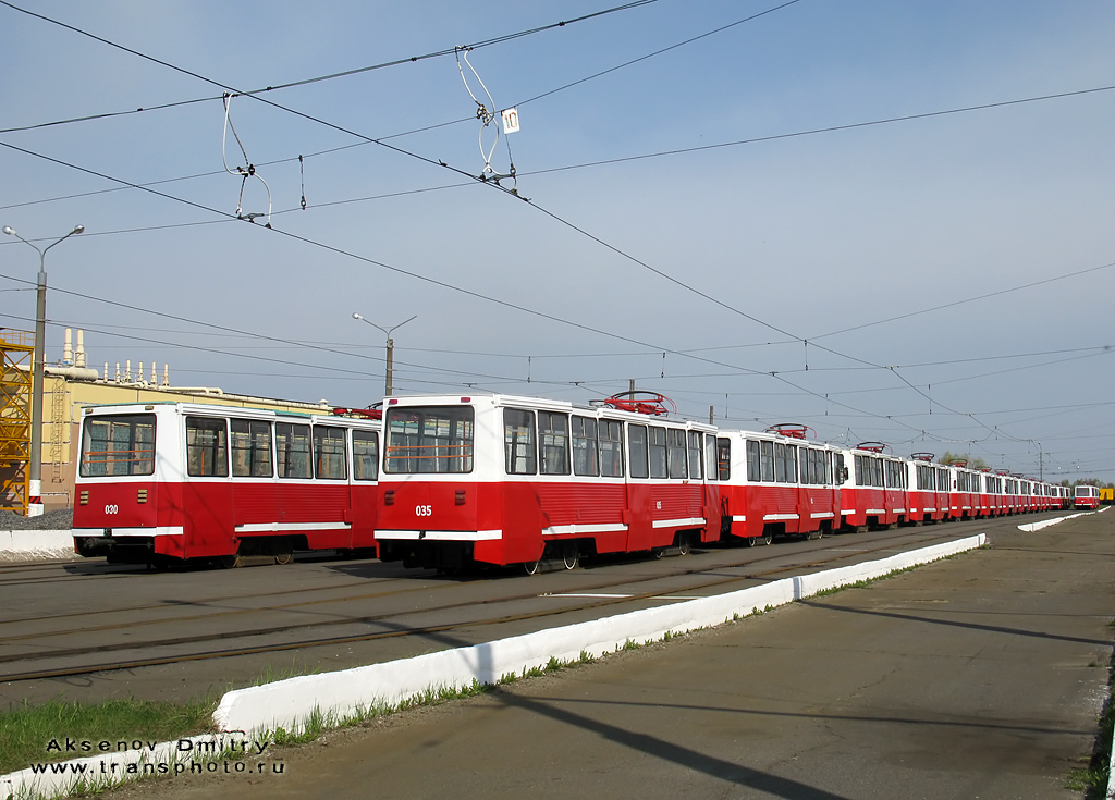 Mazyr, 71-605 (KTM-5M3) — 035; Mazyr — Tramway depot
