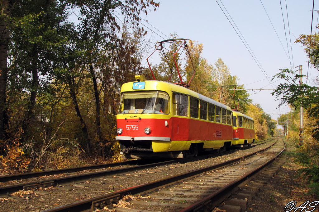 Volgograd, Tatra T3SU N°. 5755; Volgograd, Tatra T3SU N°. 5756