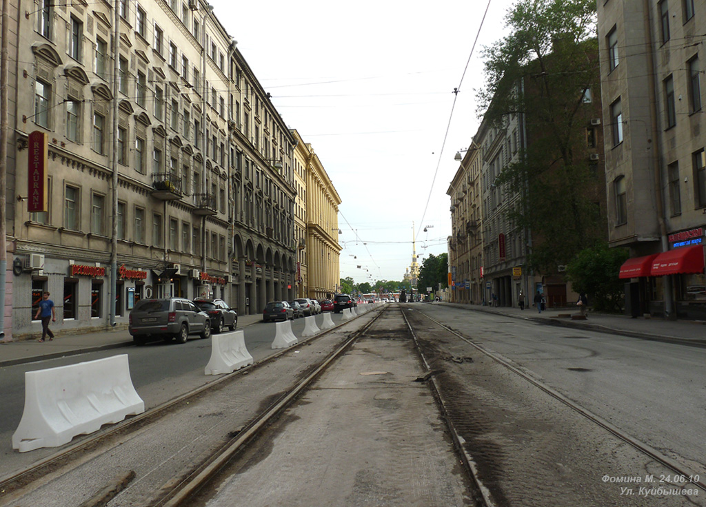 St Petersburg — Track repairs