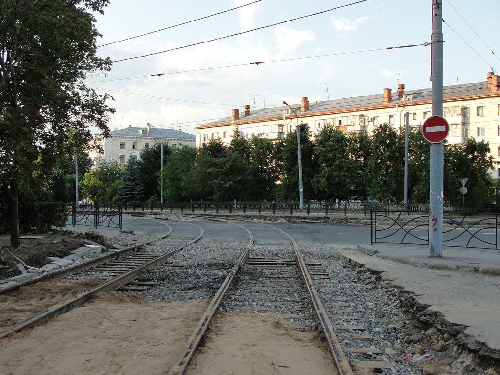 Kazaň — Constuction of new tram line on Energetics and Serov streets