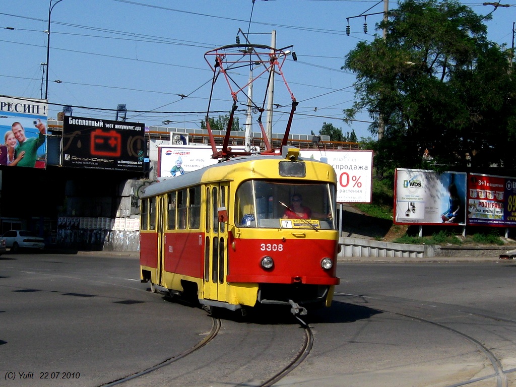 Одесса, Tatra T3SU № 3308