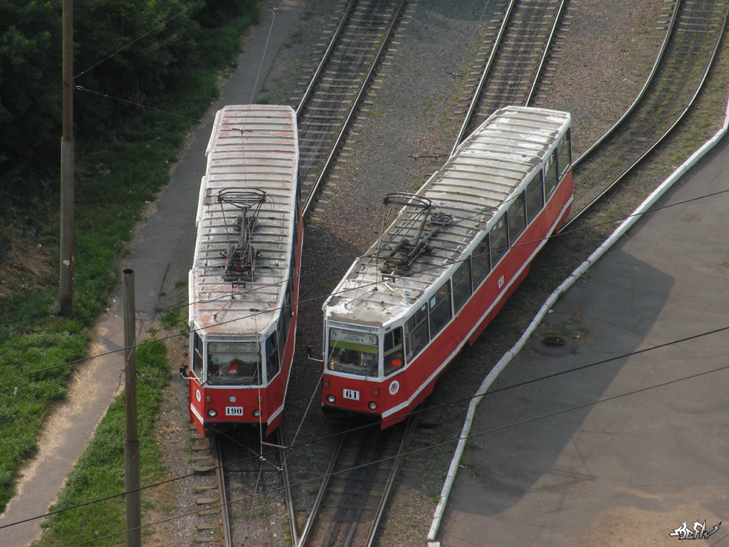 Омск, 71-605 (КТМ-5М3) № 61; Омск, 71-605 (КТМ-5М3) № 190