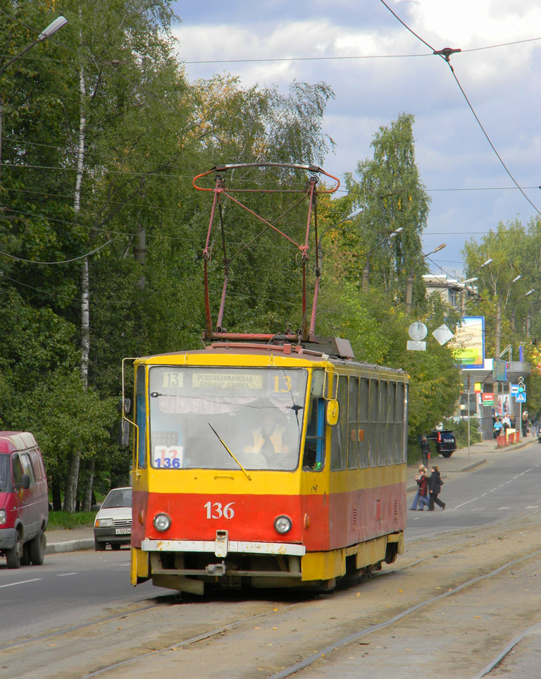 Тверь, Tatra T6B5SU № 136; Тверь — Трамвайные линии: Московский район