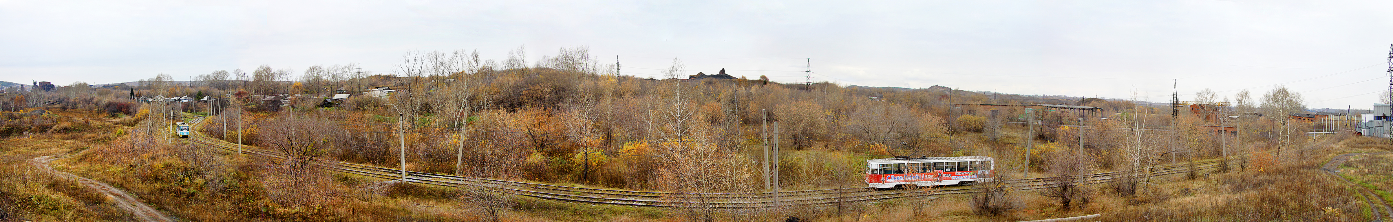 Prokopjewsk, 71-605 (KTM-5M3) Nr. 339; Prokopjewsk, 71-605 (KTM-5M3) Nr. 340; Prokopjewsk — Closed line at the Bakery; Prokopjewsk — Panoramas