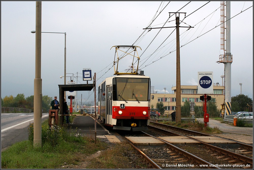 Most ― Litvínov, Tatra T5B6 Nr 273; Most ― Litvínov — Foto-Traveling with Tatra T5B6t No. 273 (02.10.2010) • Fotojízda na Tatra T5B6t ev. č. 273 (02.10.2010)