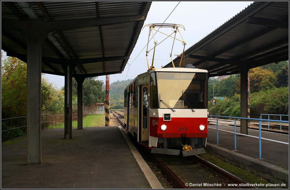 Most ― Litvínov, Tatra T5B6 Nr. 273; Most ― Litvínov — Foto-Traveling with Tatra T5B6t No. 273 (02.10.2010) • Fotojízda na Tatra T5B6t ev. č. 273 (02.10.2010)
