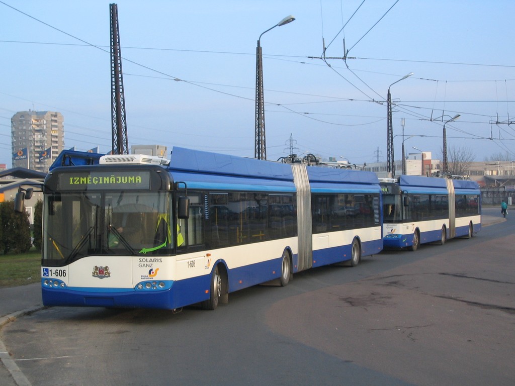 Riga, Solaris Trollino II 18 Ganz Nr. 1-606