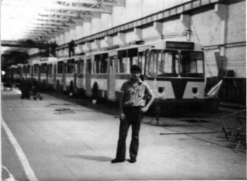 Ėngelsas (Pokrovskas) — Electric transport employees; Ėngelsas (Pokrovskas) — New and experienced trolleybuses of the Uritsky plant; Ėngelsas (Pokrovskas) — Trolleybus plant