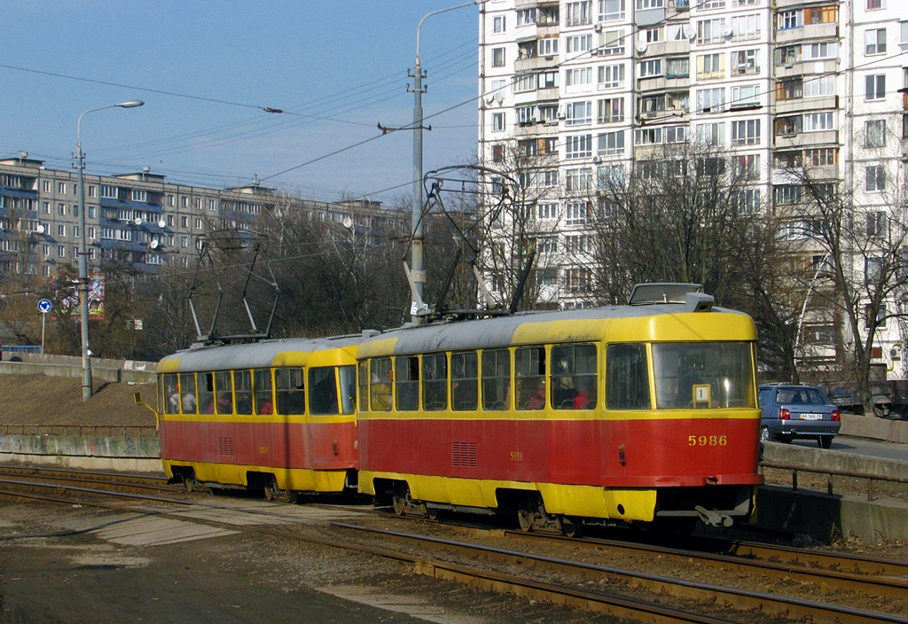 Київ, Tatra T3SU № 5986