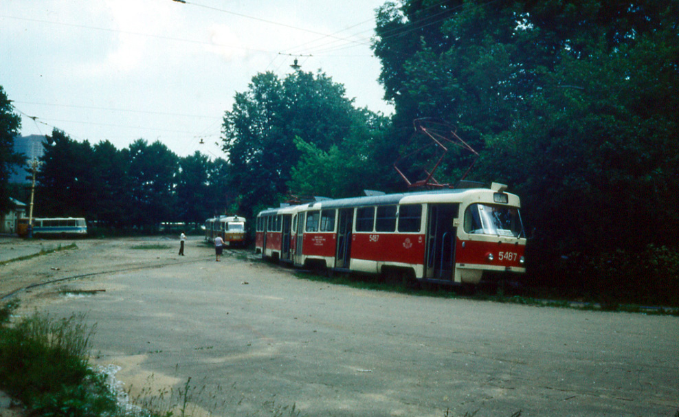 Maskva, Tatra T3SU nr. 5487; Maskva — Historical photos — Tramway and Trolleybus (1946-1991)