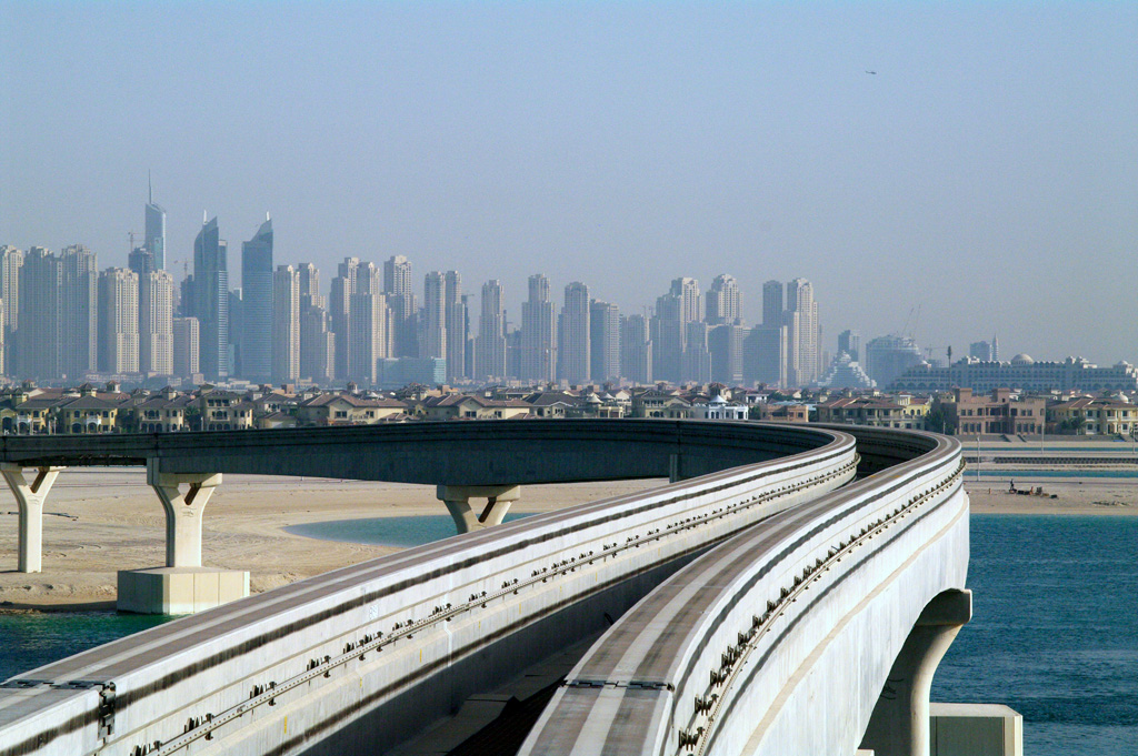 Дубай — Монорельс — Линия и инфраструктура