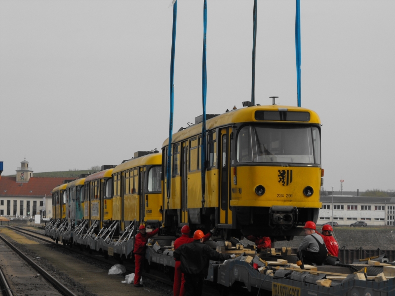 Drezno, Tatra T4D-MT Nr 224 291; Drezno — Handover of Tatra trams to Eastern Europe