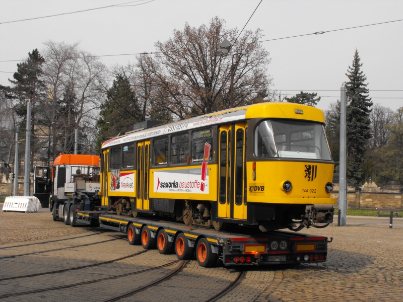 Дрезден, Tatra TB4D № 244 022; Дрезден — Отправка трамваев Tatra в Восточную Европу