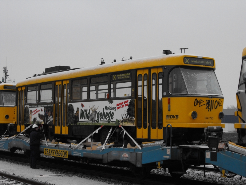 Drezda, Tatra T4D-MT — 224 293; Drezda — Handover of Tatra trams to Eastern Europe