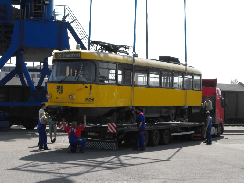 Дрезден, Tatra T4D-MT № 224 274; Дрезден — Отправка трамваев Tatra в Восточную Европу