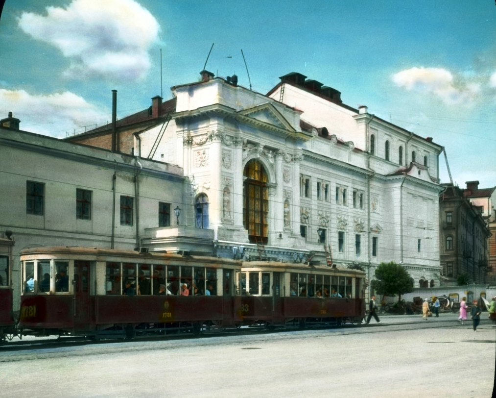 Moskva, M № 1781; Moskva, M № 1783; Moskva — Historical photos — Tramway and Trolleybus (1921-1945)