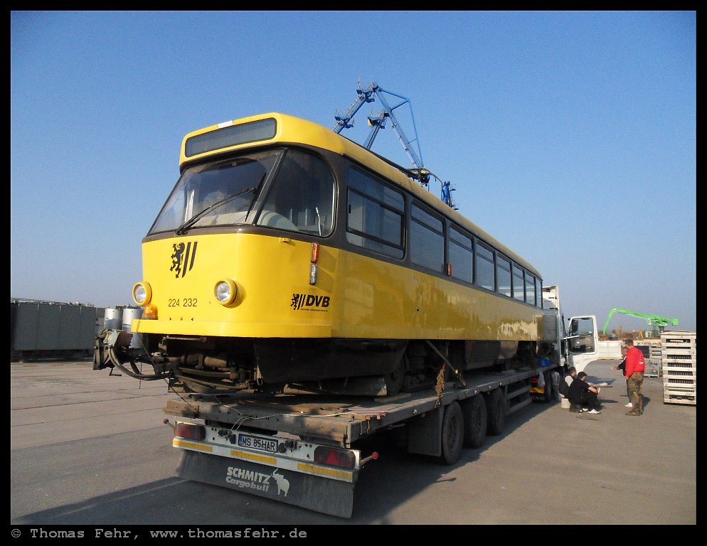 Дрезден, Tatra T4D-MT № 224 232; Дрезден — Отправка трамваев Tatra в Восточную Европу