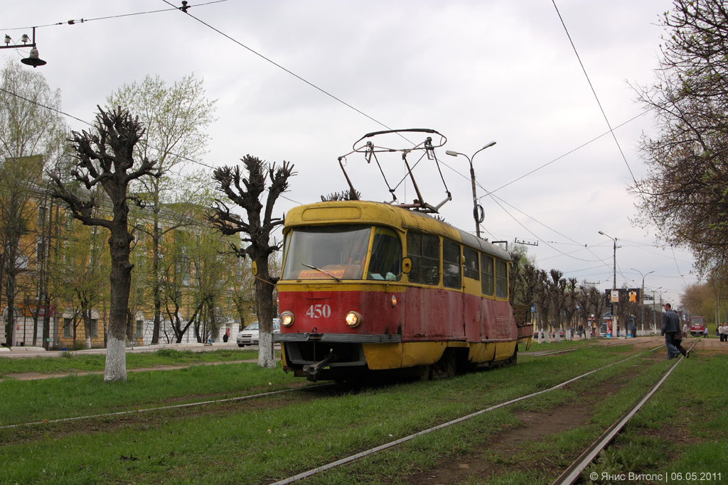 Тверь, Tatra T3SU (двухдверная) № 450; Тверь — Служебные трамваи и специальная техника