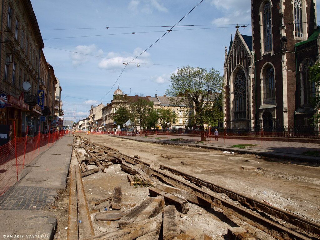 Lemberg — Tracks reconstruction: Gorodotska str. upper