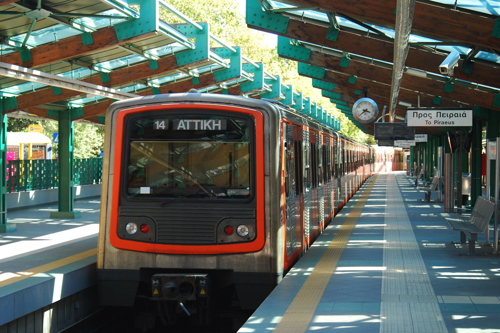 雅典 — Metro — vehicles: Bombardier — Hellenic Shipyards (11th batch); 雅典 — Metro – Stations; 雅典 — Metro — 1st line