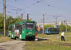 Новосибирск, 71-605 (КТМ-5М3) № 2021; Новосибирск — Конкурс водительского мастерства водителей трамвая 2011