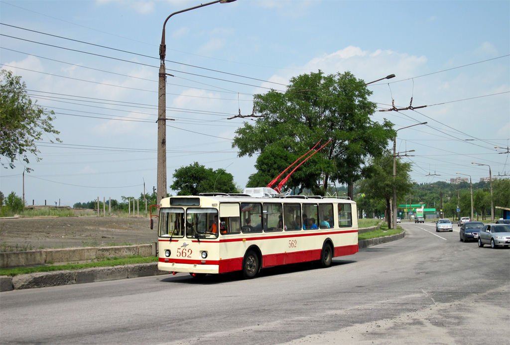 Zaporijjea, ZiU-682B Nr. 562; Zaporijjea — Fantrip on the ZiU-682B #562 trolleybus (9 Jul 2011)