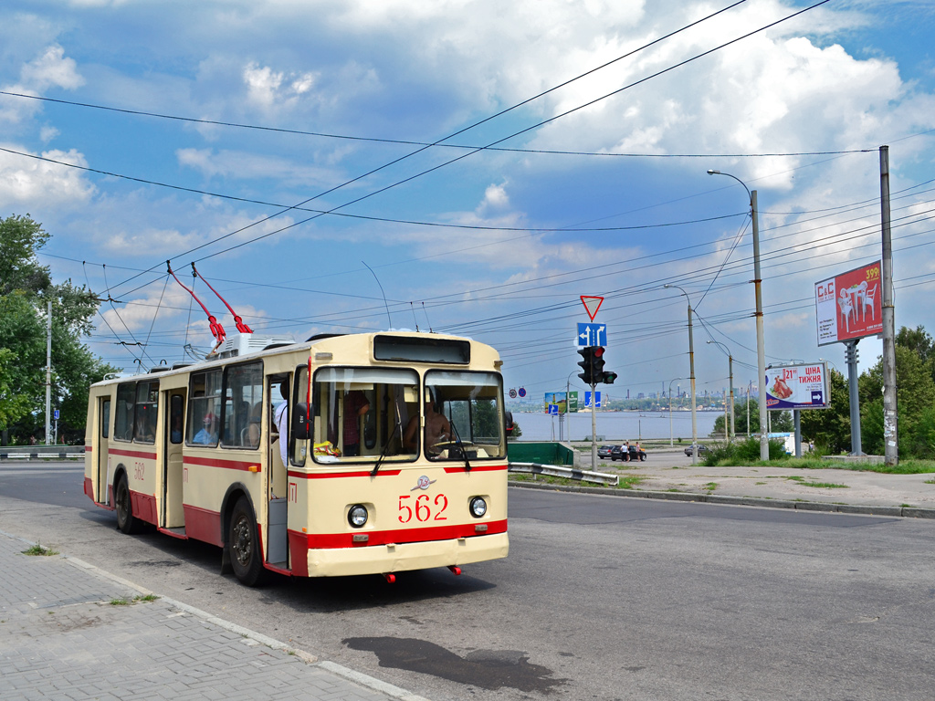 Zaporizhzhia, ZiU-682B № 562; Zaporizhzhia — Fantrip on the ZiU-682B #562 trolleybus (9 Jul 2011)