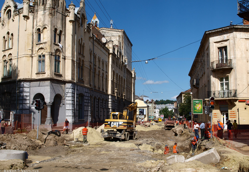 Lvov — Tracks reconstruction: Gorodotska str. upper