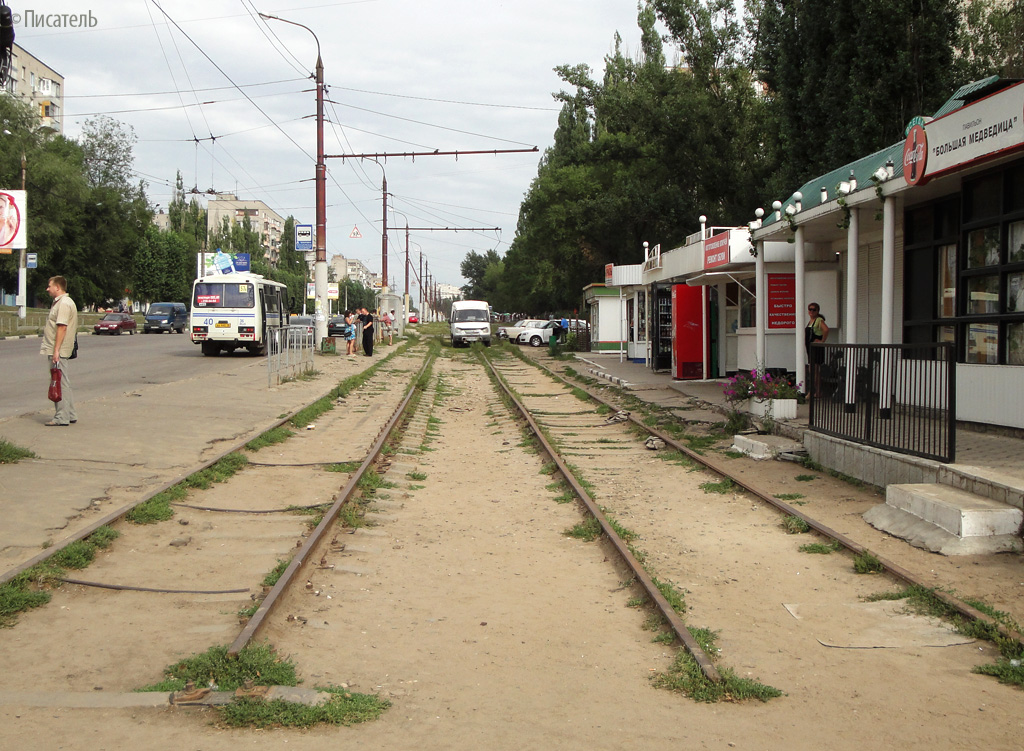 Voronège — The remnants of Voronezh tramway