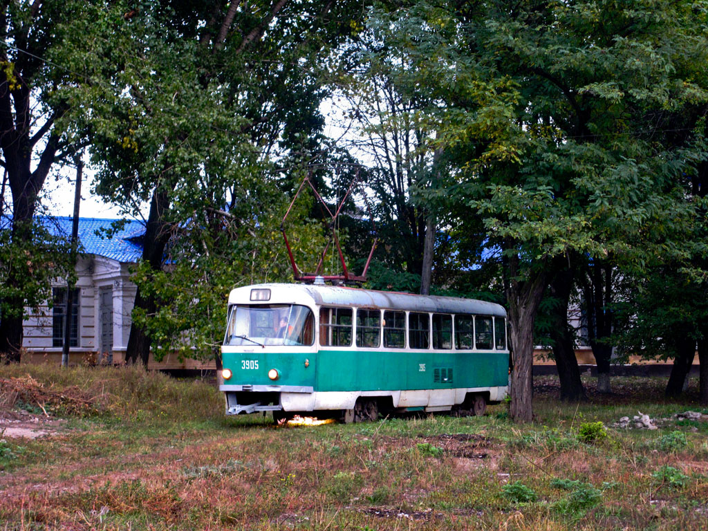 Donetsk, Tatra T3SU (2-door) № 3905; Donetsk — Tram line to Mushketovo station