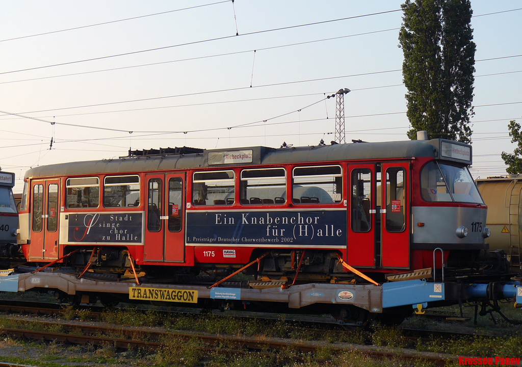 Sofia, Tatra T4DC Nr. 1175; Sofia — Delivery and unloading of T4D-C in Sofia — July 2011