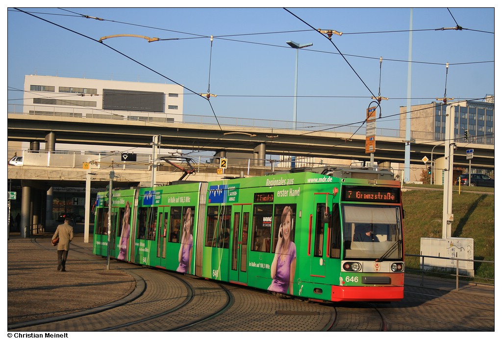 Halle, Duewag MGT6D — 646