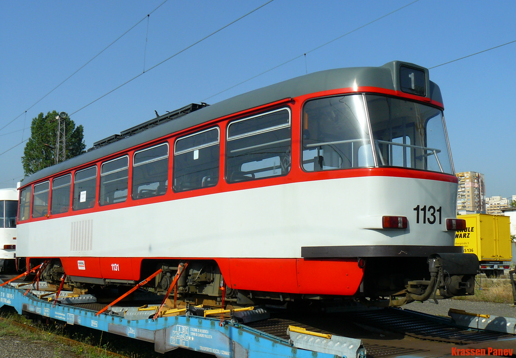 Sofia, Tatra T4DC № 1131; Sofia — Delivery and unloading of T4D-C in Sofia — July 2011