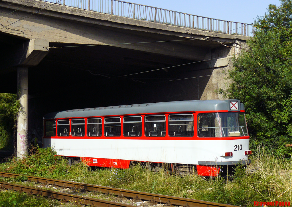Sofia, Tatra B4DC Nr. 210; Sofia — Delivery and unloading of T4D-C in Sofia — July 2011