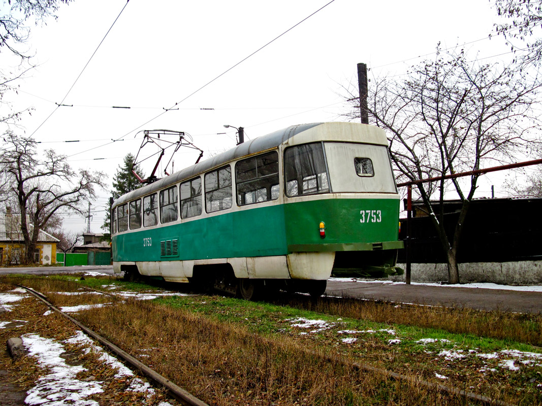 Donetsk, Tatra T3SU (2-door) N°. 3753; Donetsk — Tram line to Mushketovo station