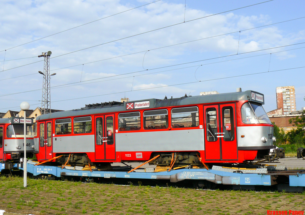 Sofia, Tatra T4DC Nr. 1133; Sofia — Delivery and unloading of T4D-C in Sofia — July 2011