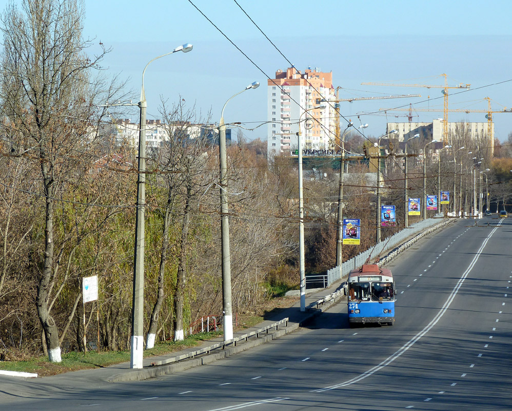 Vinnytsia, ZiU-682V-012 [V0A] № 274; Vinnytsia — Trolleybus Lines and Infrastructure