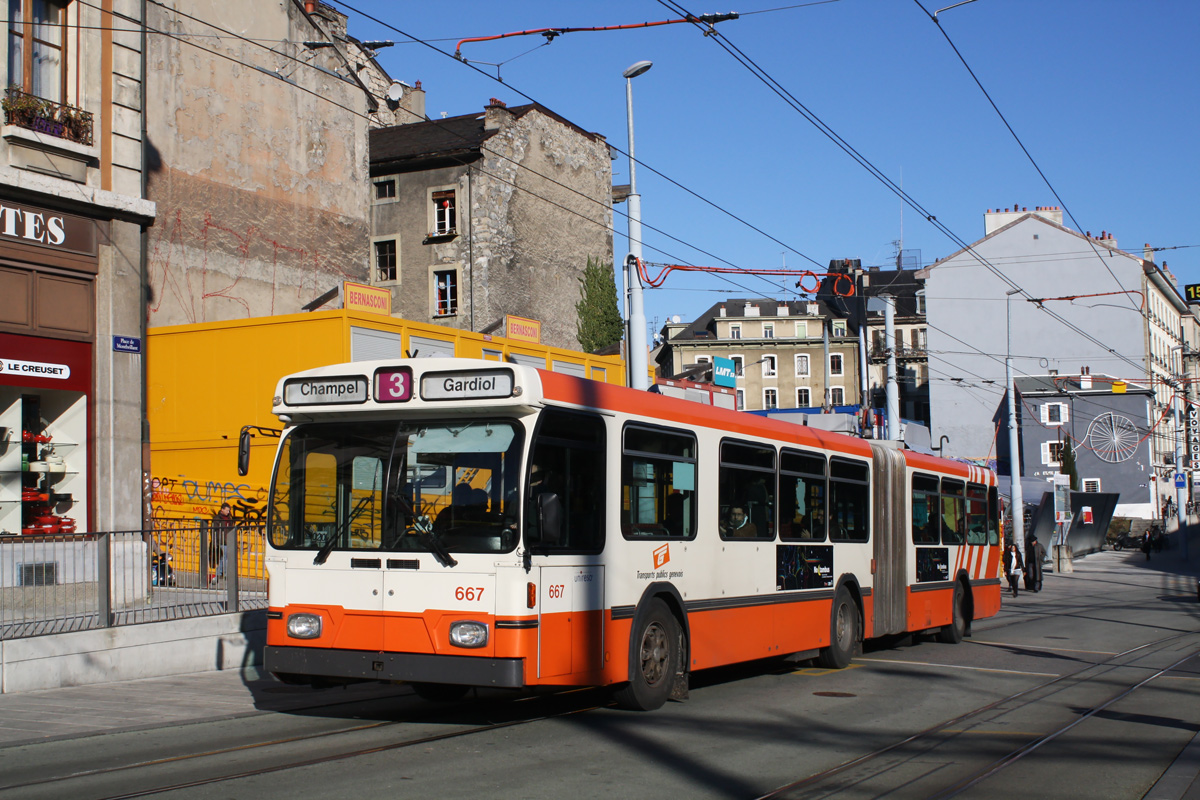 Женева, Saurer/Hess/BBC-SAAS GT 560/620-25 № 667