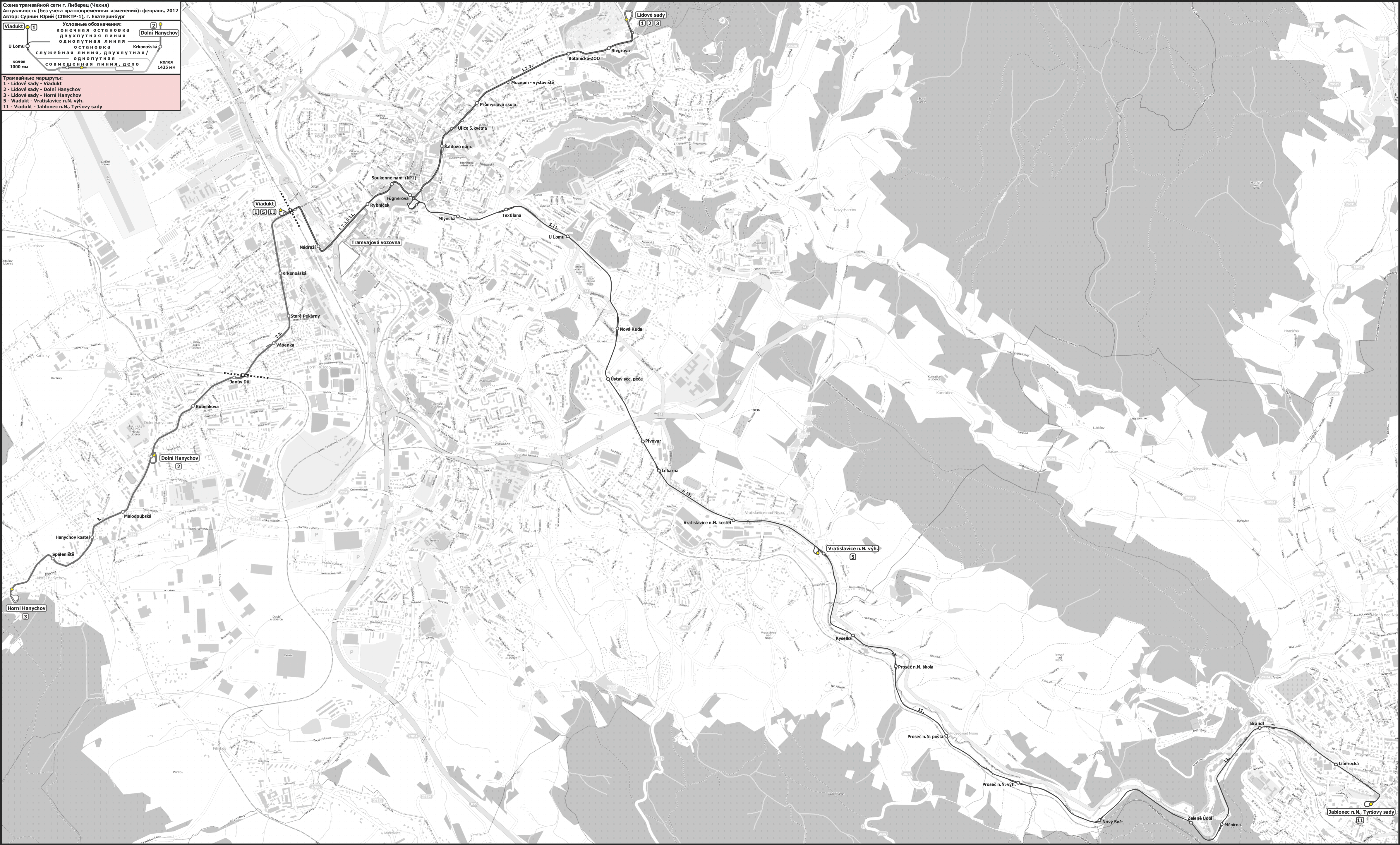 Liberec - Jablonec nad Nisou — Maps