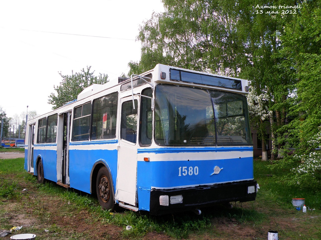 Nižni Novgorod — Museum trolleybus # 1580 repainting