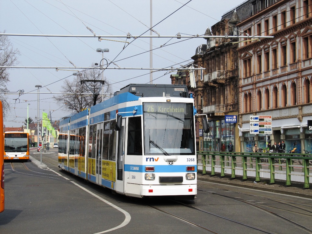 Rhein-Neckar, Duewag MGT6D # 3268
