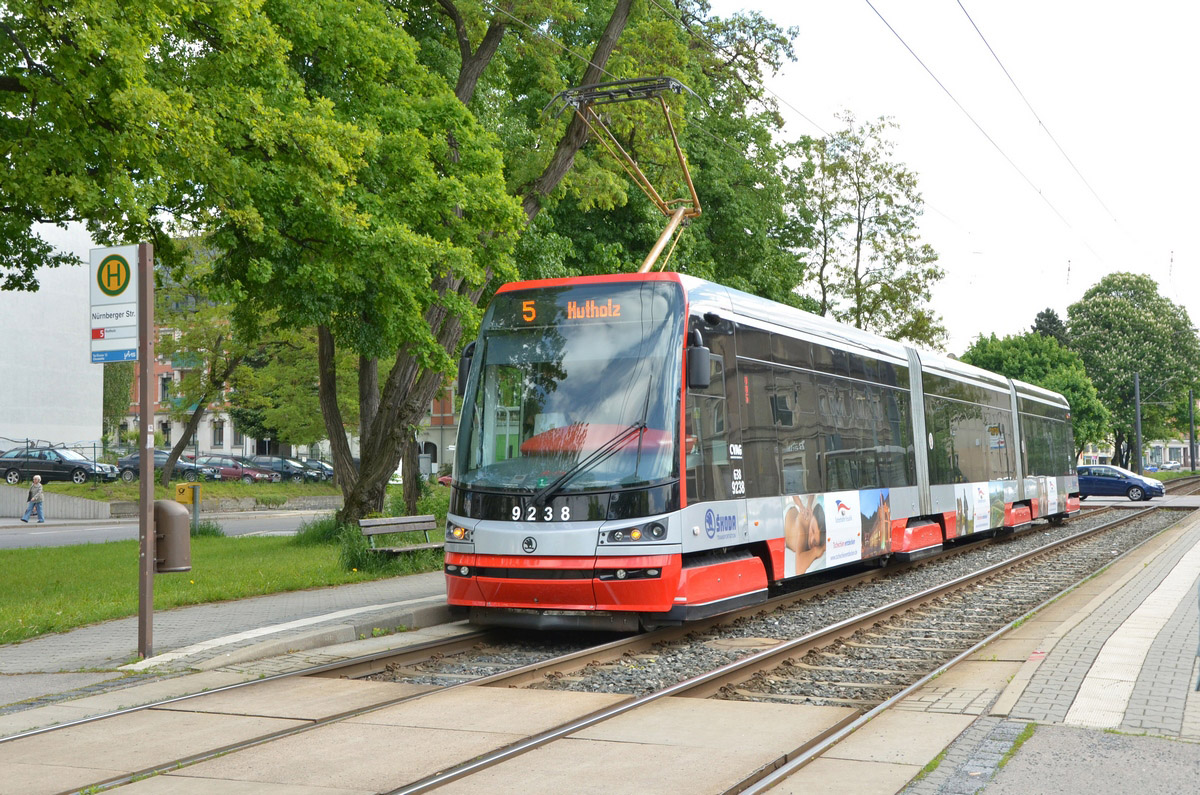 Хемниц, Škoda 15T3 ForCity Alfa Praha № 9238; Хемниц — Вагоны из других городов