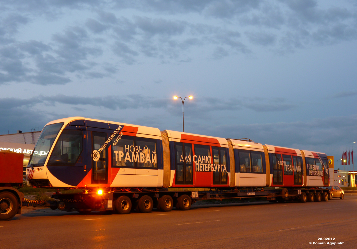 Санкт-Петербург, Alstom Citadis 302 № б/н Alstom; Санкт-Петербург — Презентация Alstom Citadis 302 в Петербурге