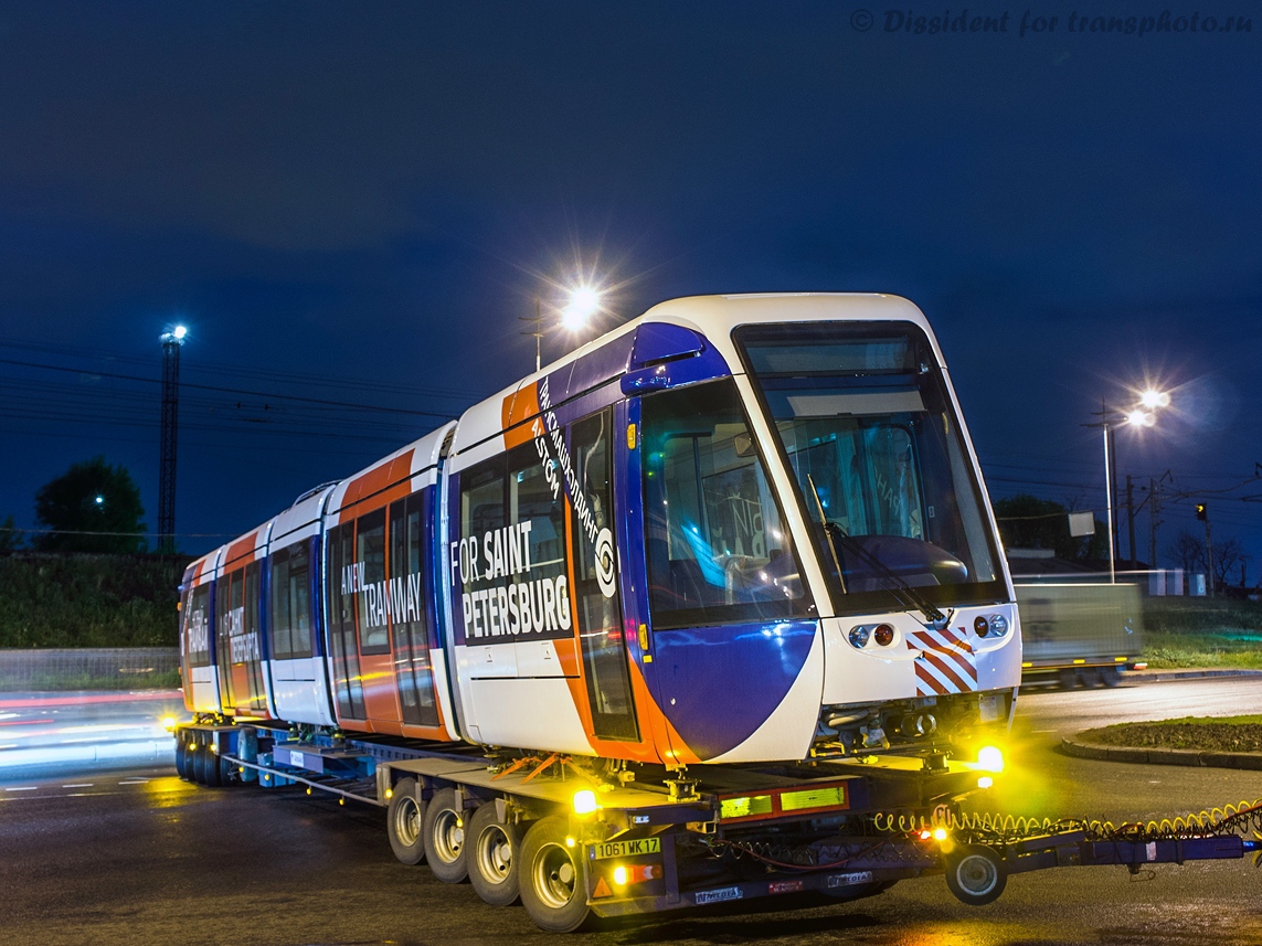 Sanktpēterburga, Alstom Citadis 302 № б/н Alstom; Sanktpēterburga — Alstom Citadis 302 presentation in Petersburg