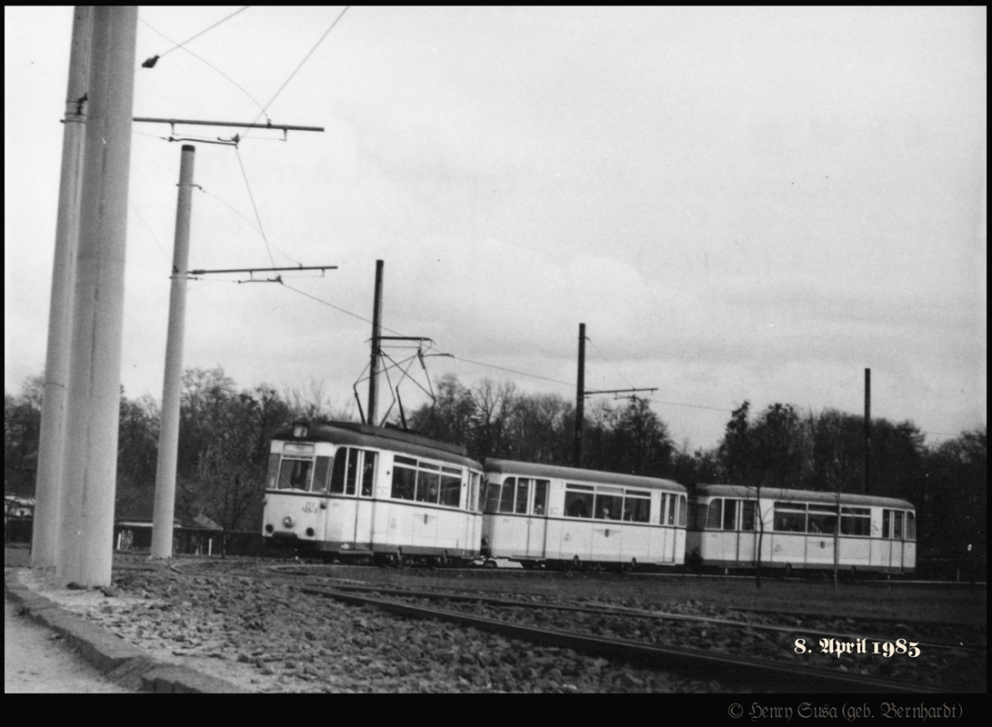 Drážďany, Gotha T57 č. 213 105; Drážďany — Old photos (tram)